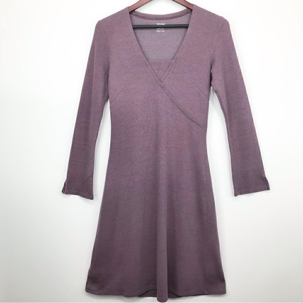 Horny Toad Purple Jersey Knit Long Sleeve Dress